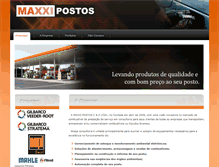 Tablet Screenshot of maxxipostos.com.br